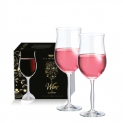 Taça de Vinho Rose Bordeaux de Cristal 430ml 2 Pcs