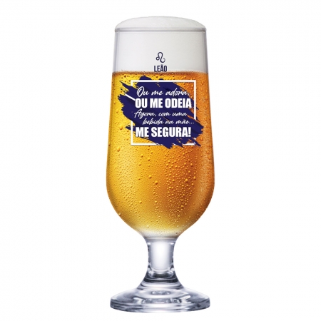 Taça para Cerveja Blumenau de Vidro Signos Leão 300ml 1 pc