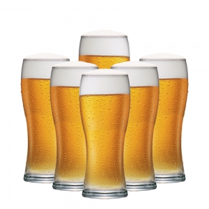 Jogo de Copos de Vidro Bavaria Para Cerveja 290ml 6 Pcs - Ruvolo