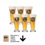 Jogo de Copos para Cerveja Frases Rótulo Pilsen 275ml 6 Pcs