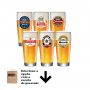 Jogo de Copos para Cerveja Frases Rótulo Prime M 320ml 6 Pcs