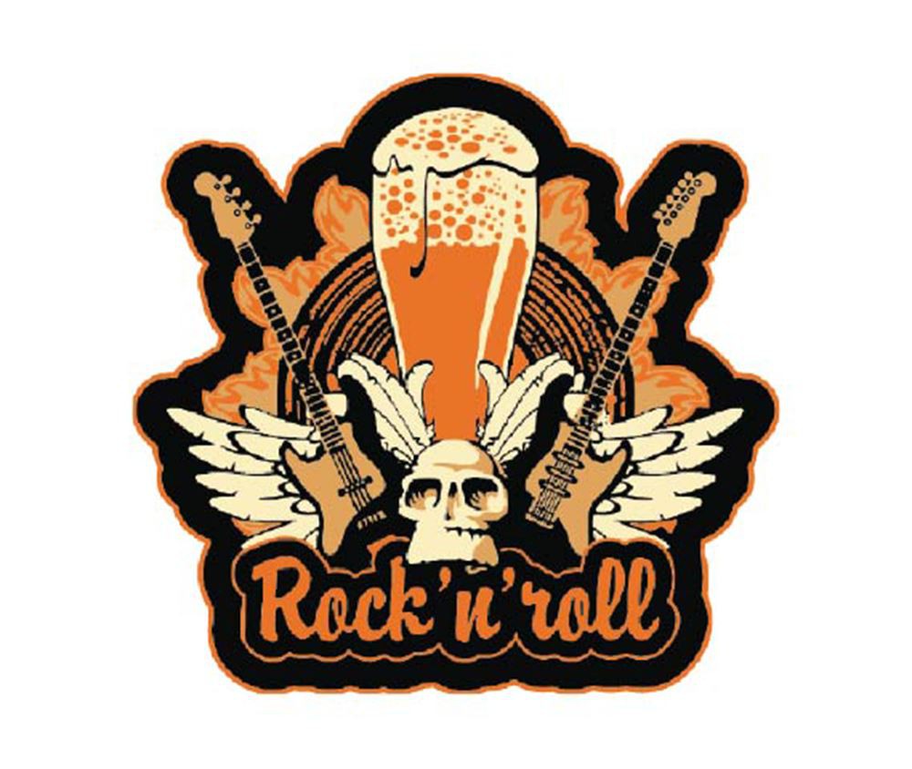Copo de Cerveja Frases Rock Coll Rock Roll Futebol 580ml