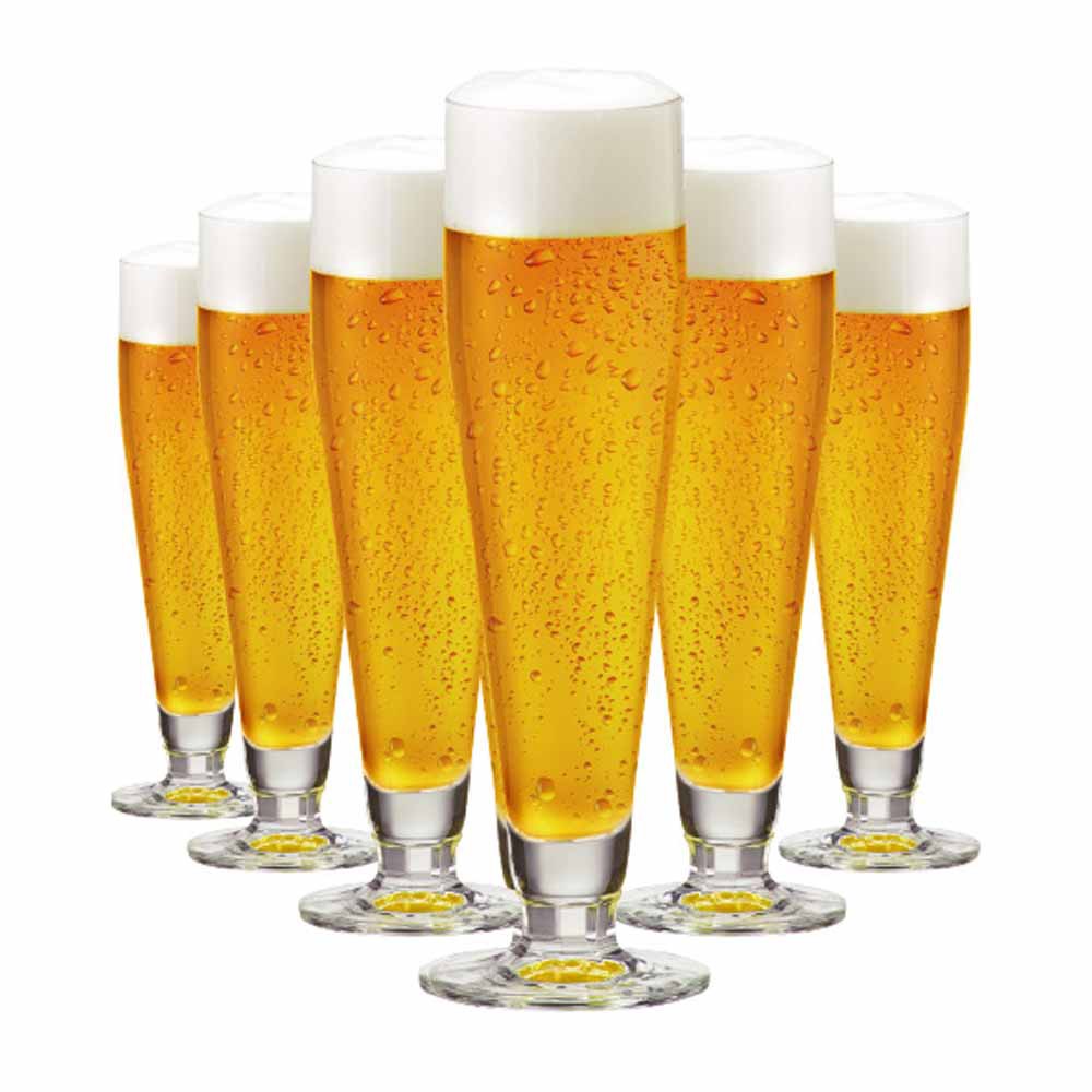 Taça de Cerveja de Cristal Halle 385ml 6 Pcs
