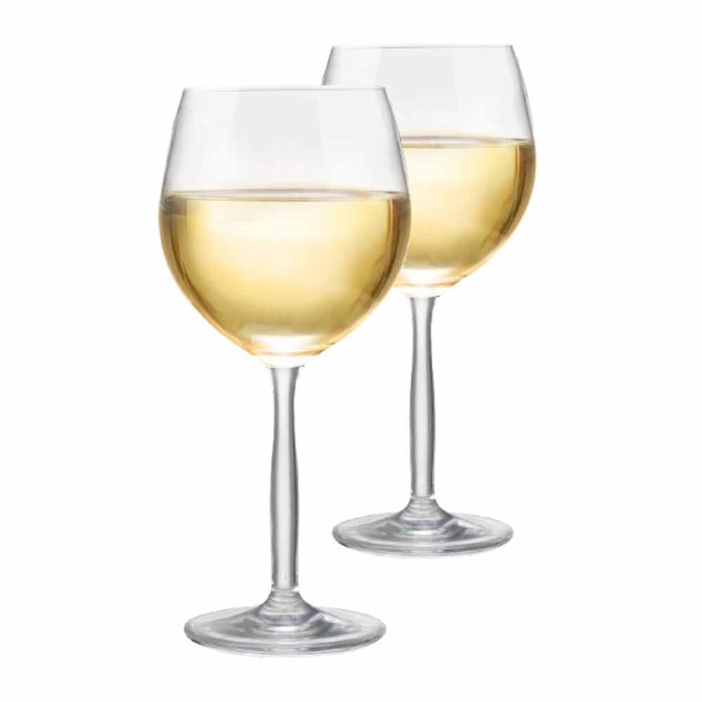 Taça de Vinho Branco de Cristal Bordeaux Branco 380ml 2 Pcs