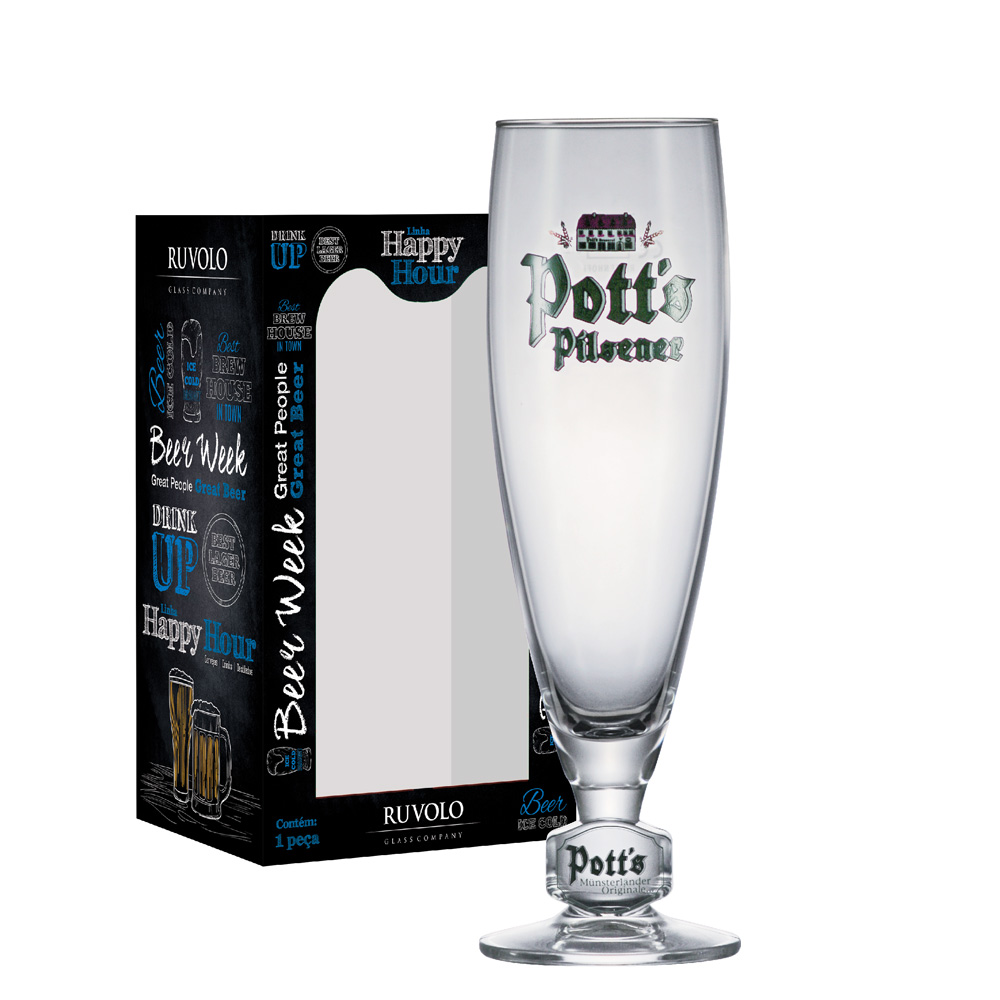 Taça de Cerveja de Cristal Colecionável Potts Pokal 0,20 270ml