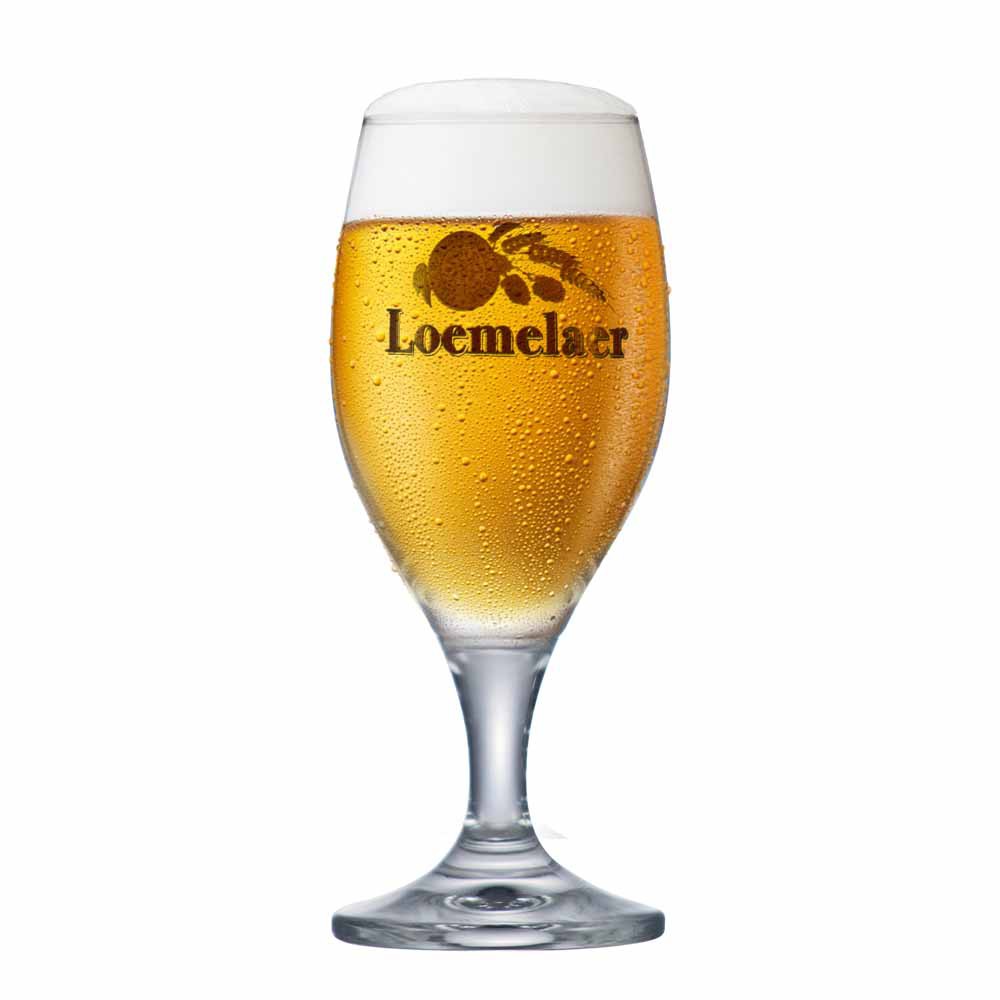 Taça de Cerveja Rótulo Frases Loemelaer Cristal 260ml