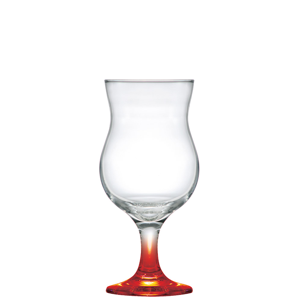 Taça de Vidro  Cocktail Haste Vermelha 400ml - Ruvolo - Foto 1