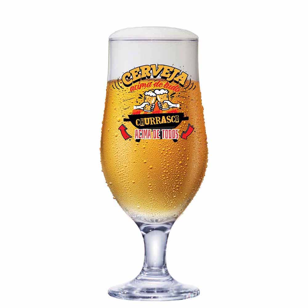 Taça De Vidro Royal Beer Cerveja Acima De Tudo Para Cerveja 340ml - Ruvolo - Foto 0