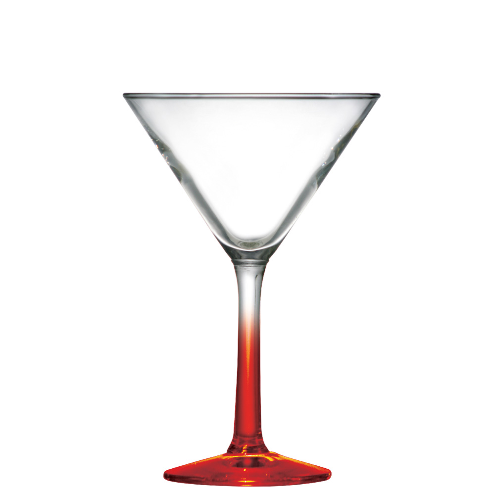Taça de Vidro Martini Haste Vermelha 285ml