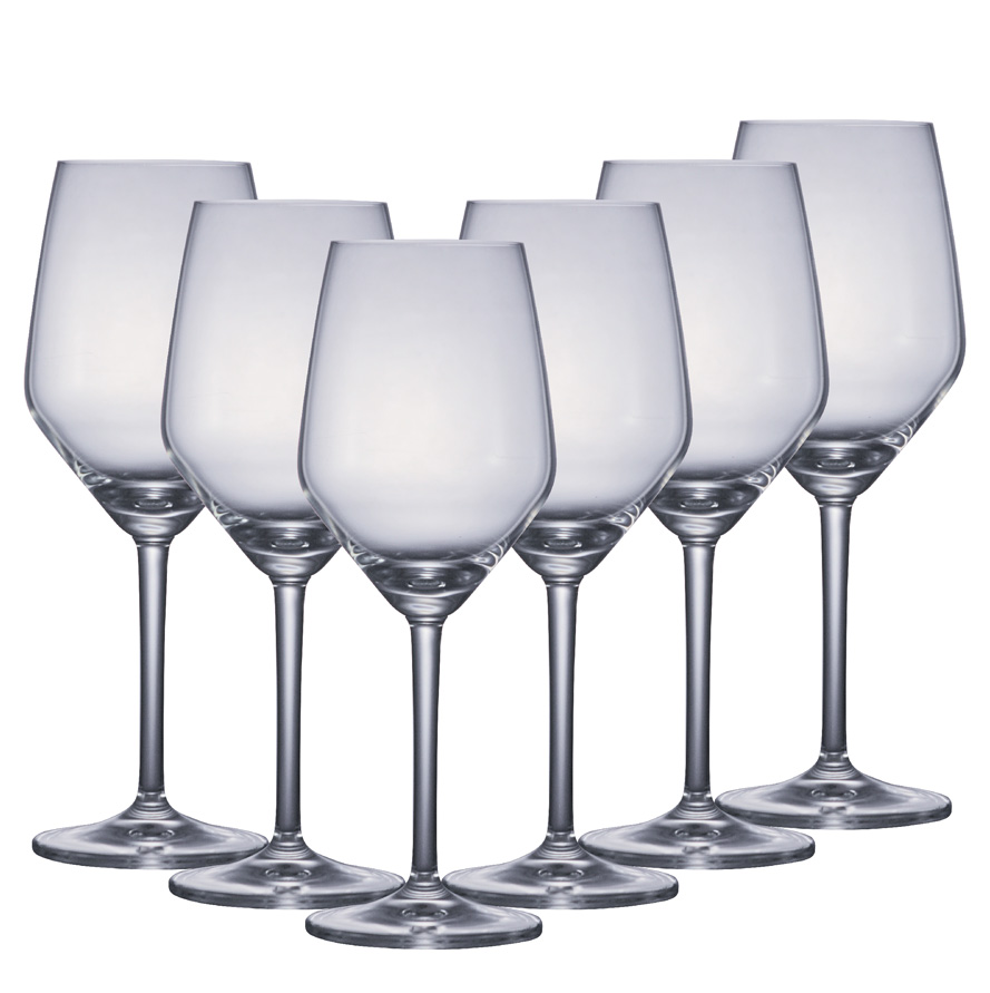 Taça de Vinho de Cristal Filomena White Wine 385ml 6 Pcs