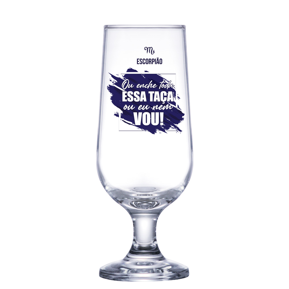 Taça para Cerveja Blumenau de Vidro Signos Escorpião 300ml 1 pc