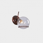 Arandela Tupiara 9-4201-AR-MC Sphere 1L E14 Ø170x300mm Marrom Corten