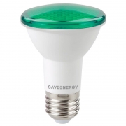 Lâmpada Par20 Save Energy SE-110.500 7W Verde 24º E27 Bivolt IP54