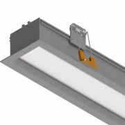 Perfil Embutir Linear LED SLED9076 E51 Recuado Anti-Glare 19W/M 12V IP20 68x48mm