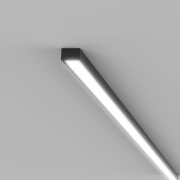 Perfil Sobrepor Interlight W15S.200.F121-S Linear Simple Way 40W 2700K 2000x12x20mm