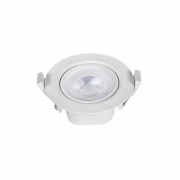 Spot Embutir LED Ecoforce 17487-OUTLET Redondo 5W 3000K IP20 Bivolt Ø88x40mm