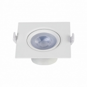 Spot Embutir LED Ecoforce 17488-OUTLET Quadrado 5W 3000K IP20 Bivolt 88x88x40mm