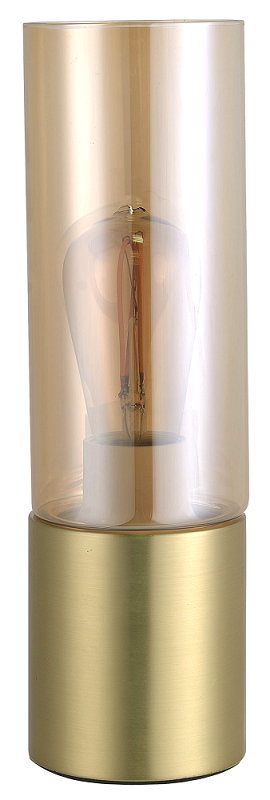 Abajur Spire Dourado/Vidro Champagne Ø9x30cm 1xE27 Casual Studioluce QAB1325CH  - BLight.com.br | E-Commerce de Iluminação