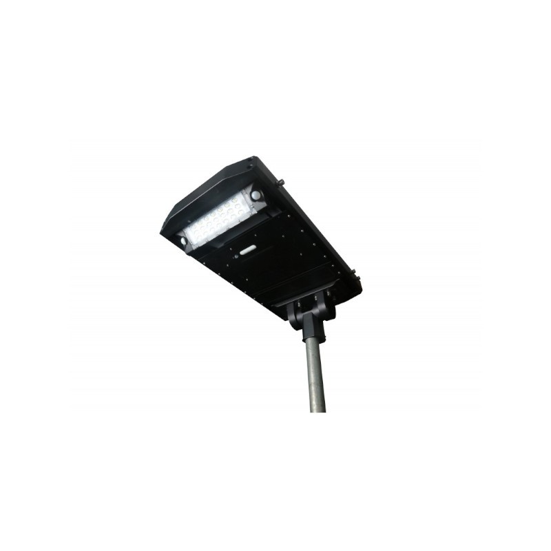 Luminária para Poste LED Ecoforce 18477 Solar 60W 6500K IP65 Bivolt 243x711x386mm