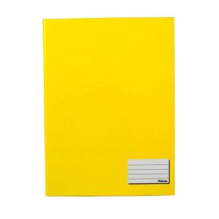 Caderno Brochurao Capa Dura 96 Folhas Costurado Amarelo Foroni