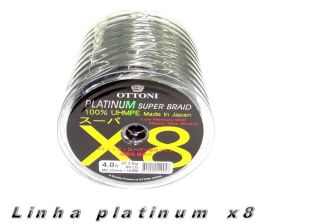 Linha De Pesca Platinum X8 2.0 0,24mm Ottoni 1 Unidade