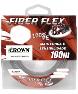 Linha Multifilamento Fiber Flex 8x 100m 0,28mm Crown