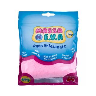 Massa De Eva Para Artesanato 50g Rosa Slime Make+