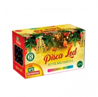 Pisca Pisca Led 100l Color 8m 127v Art Christmas