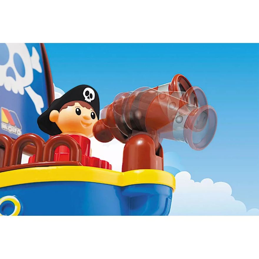 Baby Land Navio Pirata Com 30 Blocos Cardoso Toys