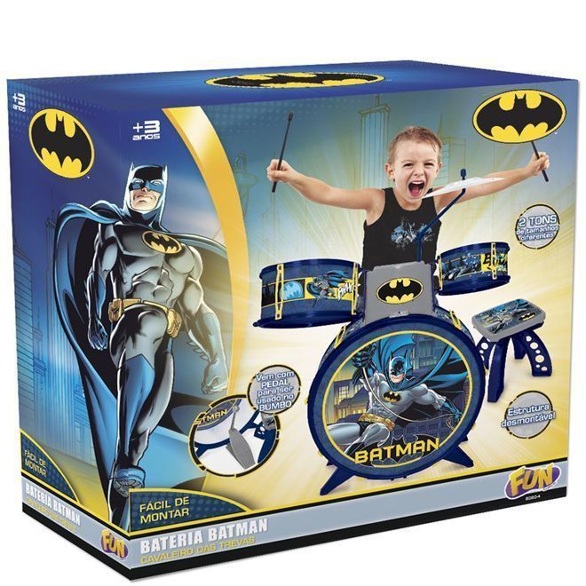 Bateria Infantil Batman Cavaleiro