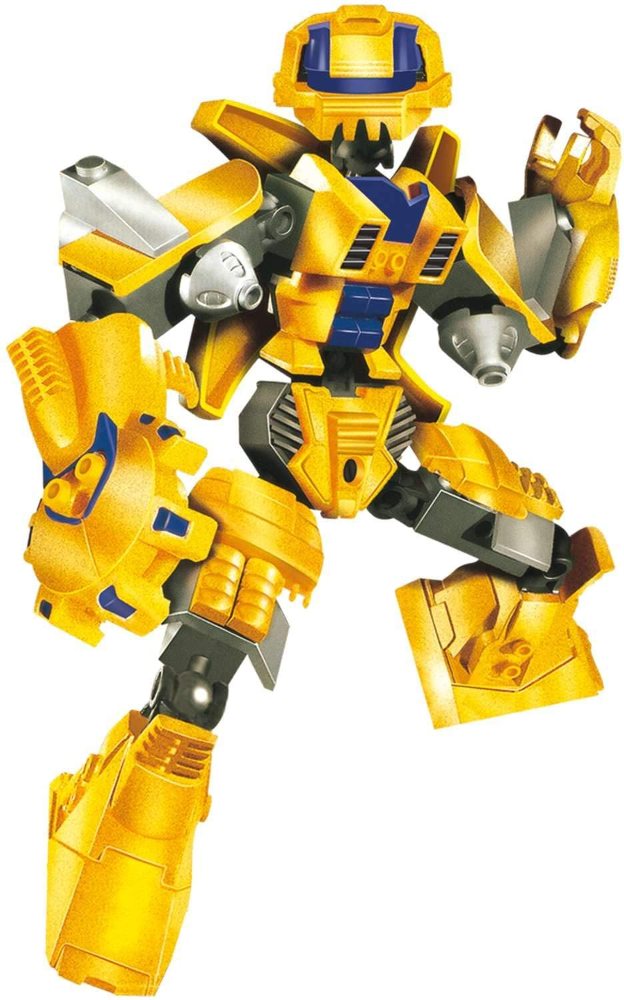 Blocos De Encaixe Robô Guerreiro Yellow Armor Xalingo