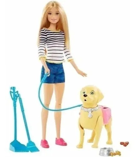 Boneca Barbie Familia Passeio Com Cachorrinho Mattel