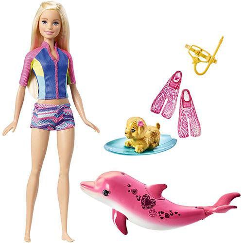 Boneca Barbie Filme Mergulho Com Bichinhos Mattel