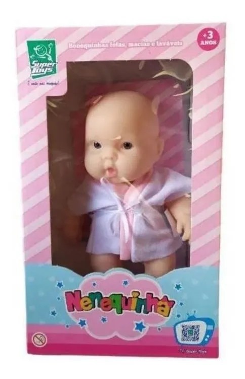 Boneca Nenequinha Bebezinho Super Toys