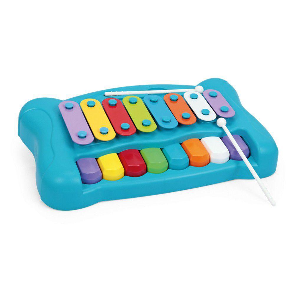 Brinquedo Infantil Musical Piano Xilofone 2X1 Do Re Mi Xplast - Papellotti