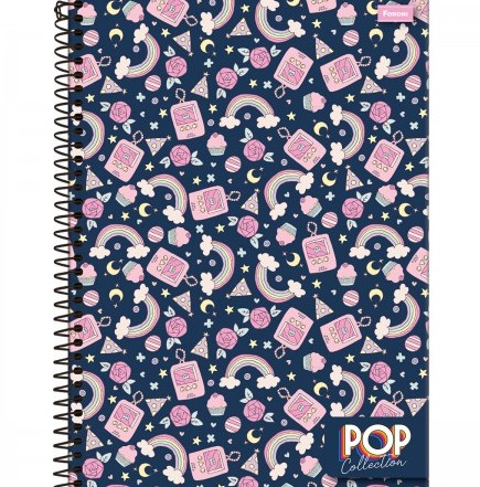 Caderno C/D 10 Materias Pop Collection Foroni