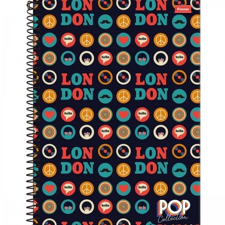 Caderno C/D 20 Materias Pop Collect Foroni