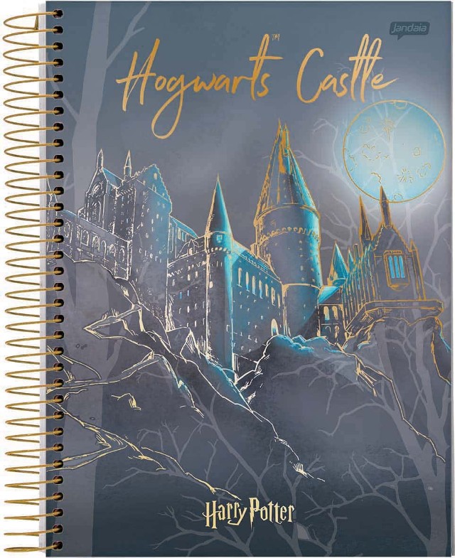 Caderno Espiral 10 Materias 200 Folhas Harry Potter Jandaia
