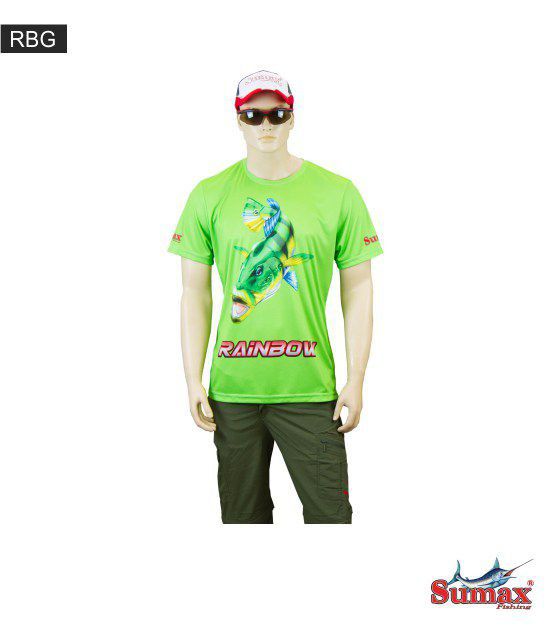 Camiseta De Pesca Rainbow Sumax