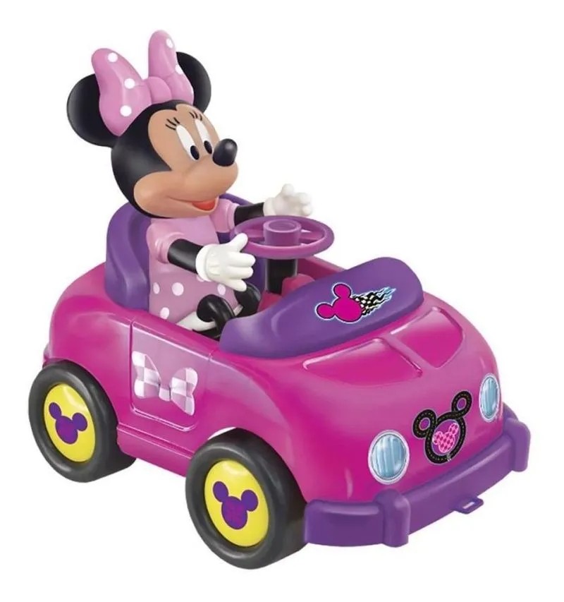 Carro Com Boneco Mickey Minnie Lider