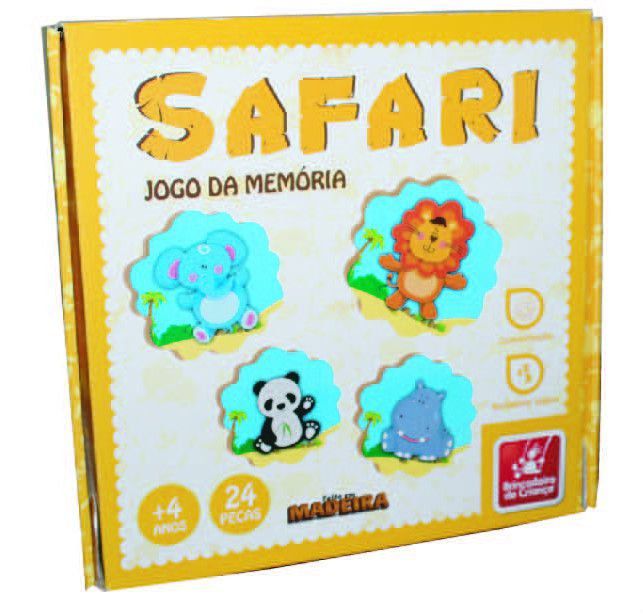 Jogo Da Memória Safari 8351 Brincadeira De Criança