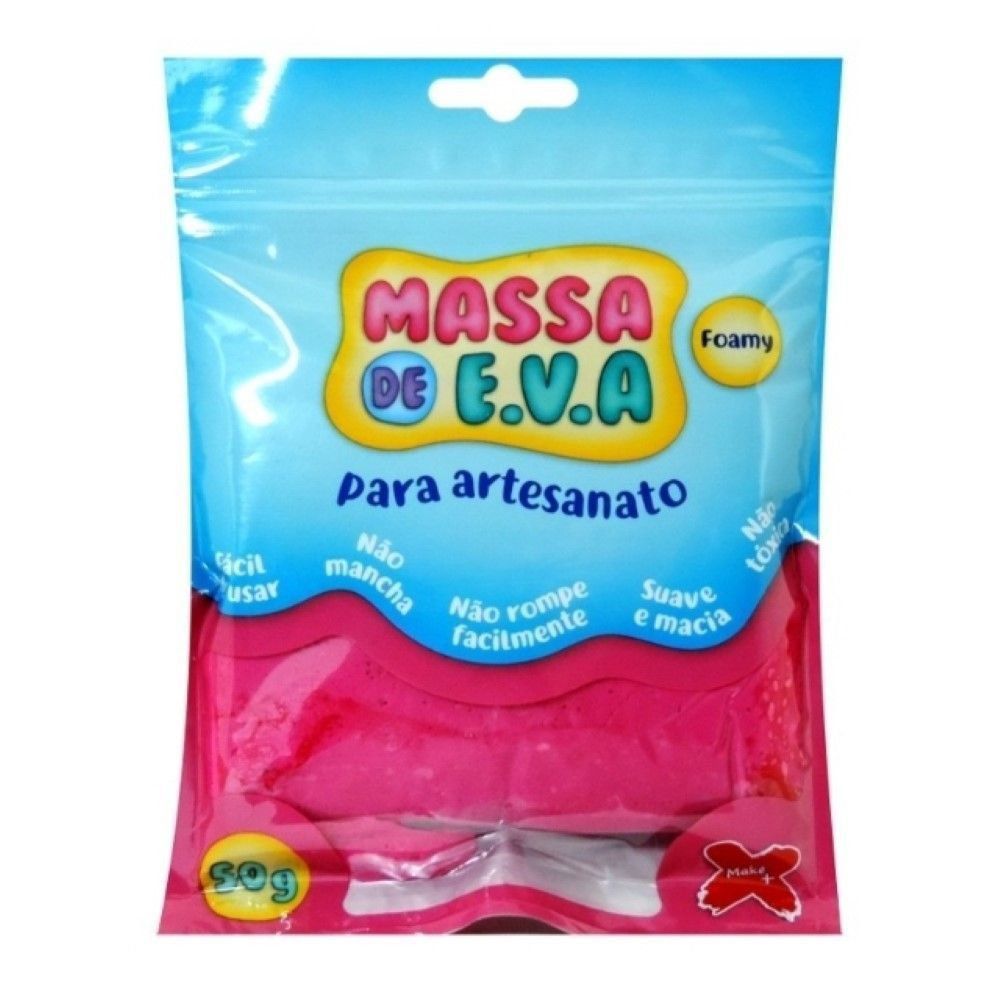 Massa De Eva Para Artesanatos 50g Pink Slime Make+