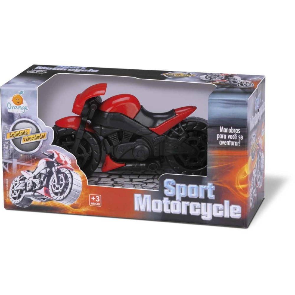 Moto Sport Motorcycle Orange Toys