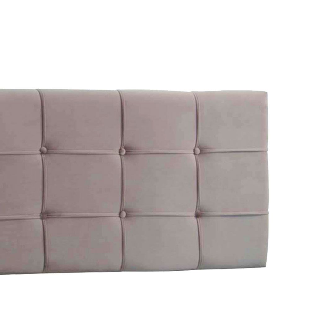 Cabeceira Painel Casal Ana Luisa 140 cm Suede Bege
