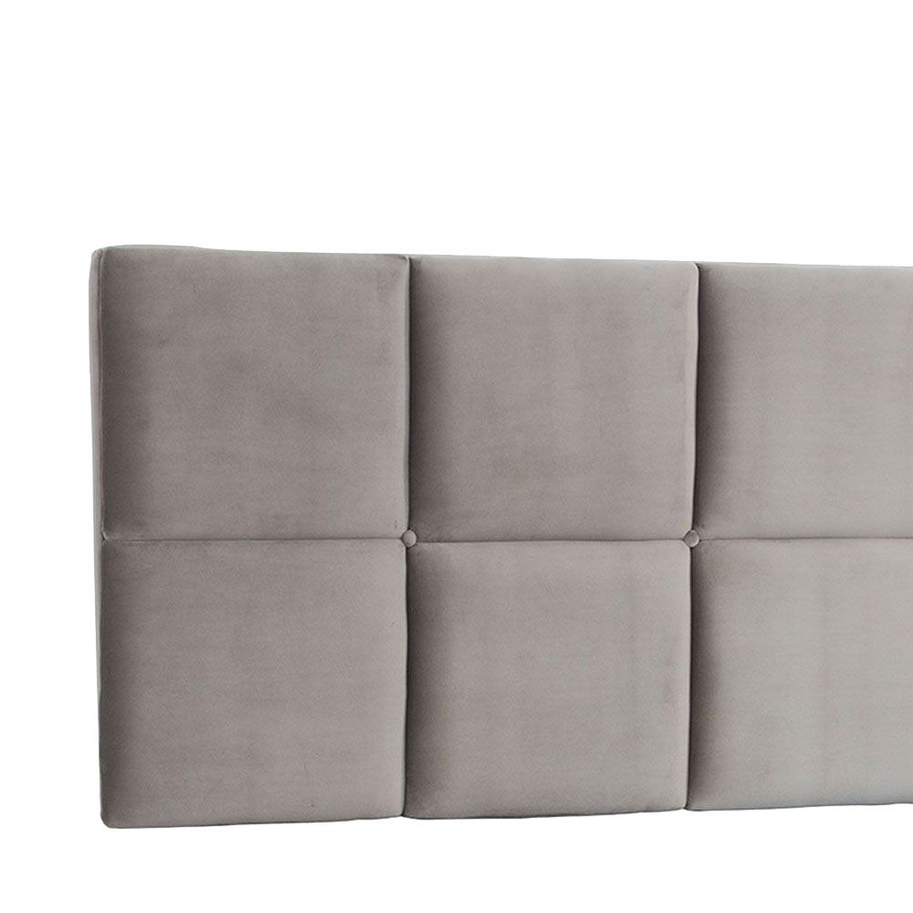 Cabeceira Painel Casal Poliana 140 cm Suede Bege