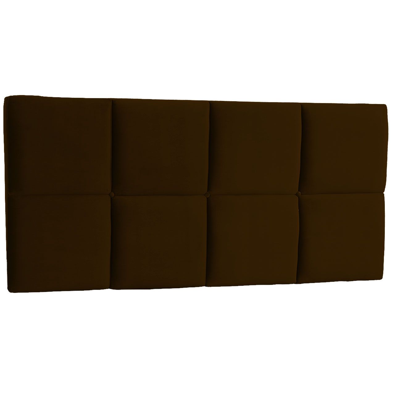 Cabeceira Painel King Poliana 1,95 m Suede Marrom
