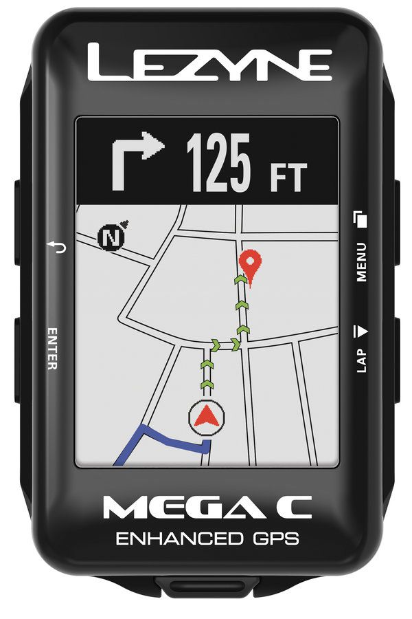 GPS Lezyne Mega C  Preto 2,4''