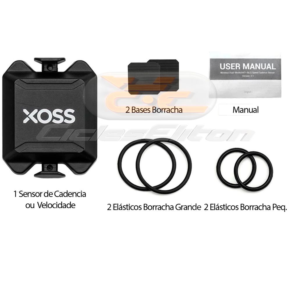 Sensor Cadencia ou Velocidade Xoss Bluetooth e ANT+