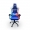 Cadeira Gamer Dazz Nations Coreia do Sul Com Apoio de Braço - Azul/Branco/Vermelho
