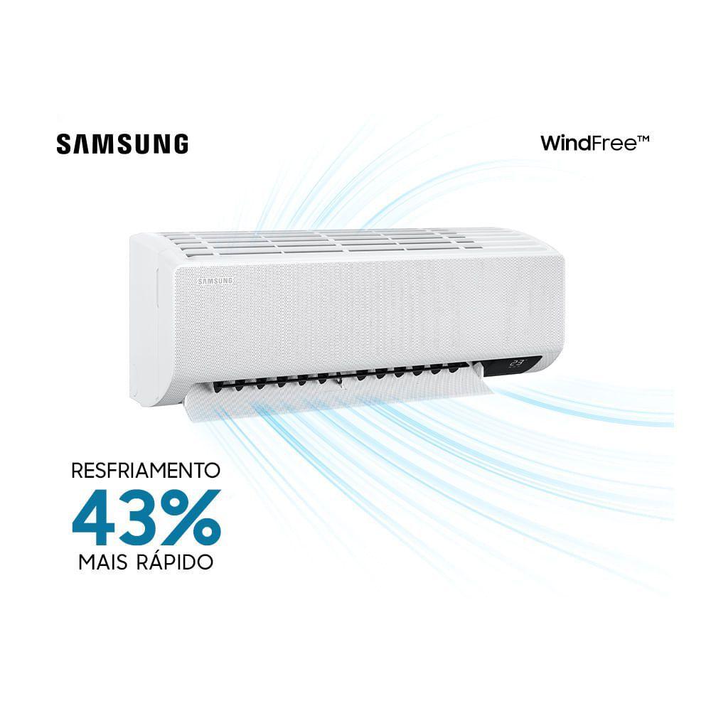 Ar-Condicionado Sem Vento Samsung WindFree - Frio - 12.000 btus (220V) 2021 AR12AVHABWKNAZ